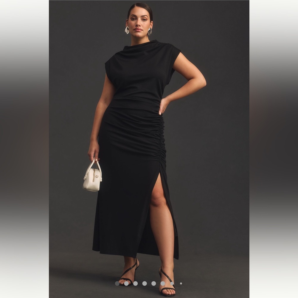 Anthropologie Black Maxi Dress